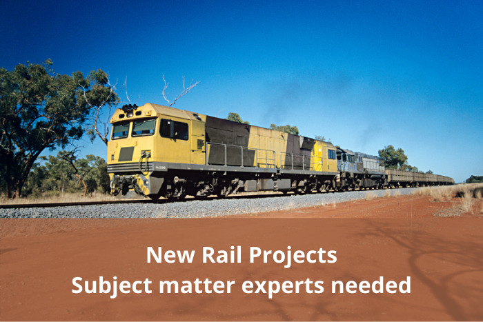 Rail subject matter experts needed