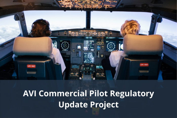 AVI Commercial Pilot Regulatory Update project